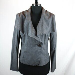 Spiegel Gray Blazer Wide Lapel Size 12